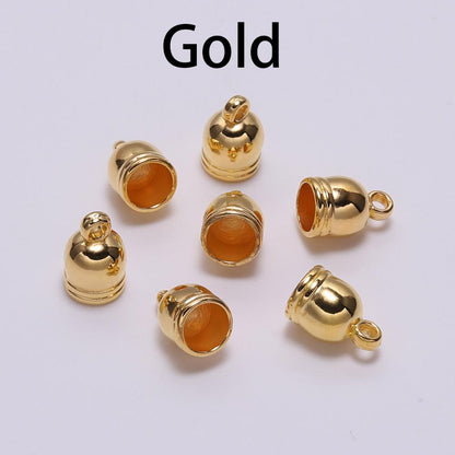 Endkappen für Halskette, 50 Stück