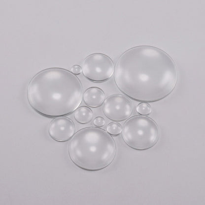 5-50Pcs Assorted Transparent Glass Cabochons