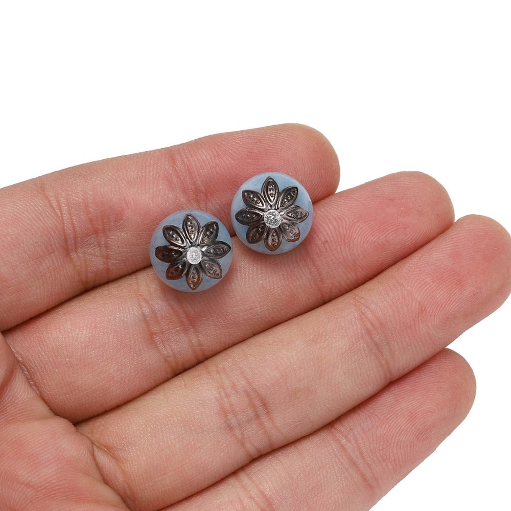 8, 10mm Lotus Flower Spacer Bead Caps, 200pcs