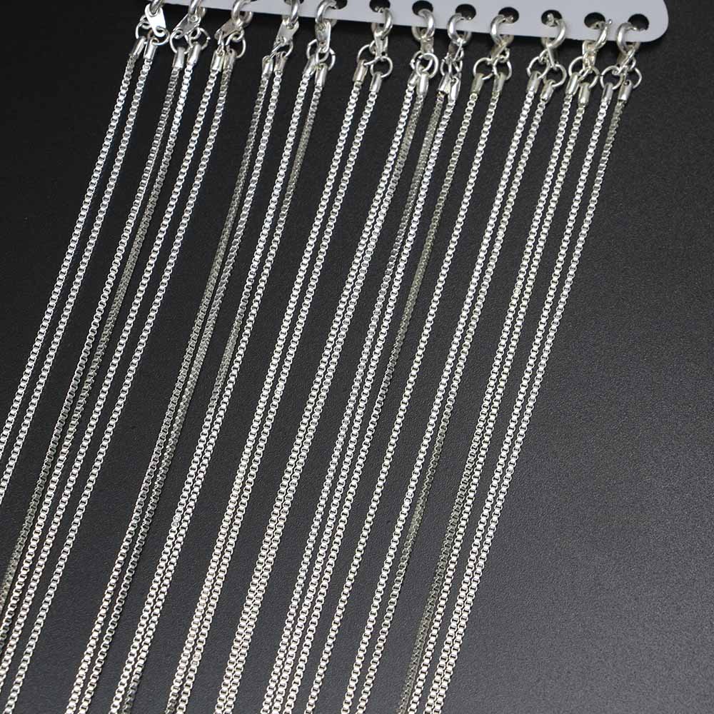50 cm große Kupferkettenbox mit Karabinerverschluss, 12 Stück
