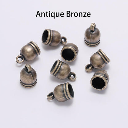 Endkappen für Halskette, 50 Stück