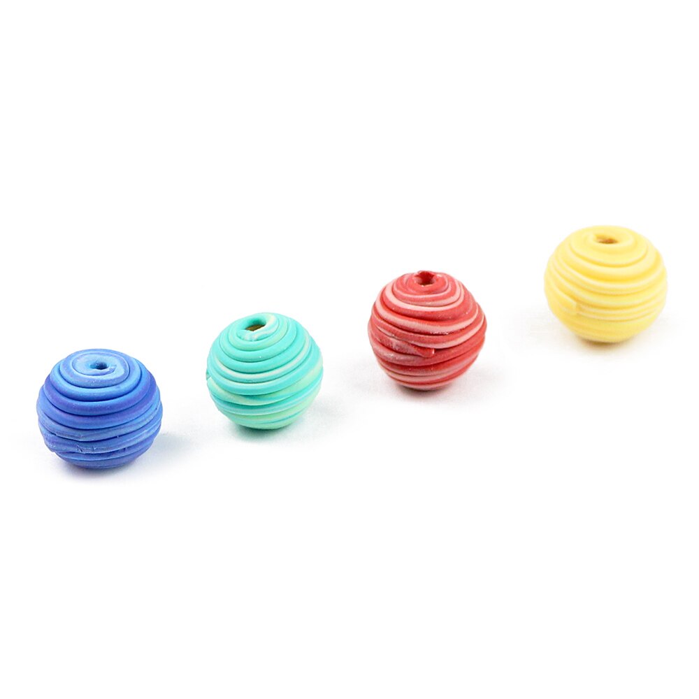 15mm Large Round Polymer Clay Beads