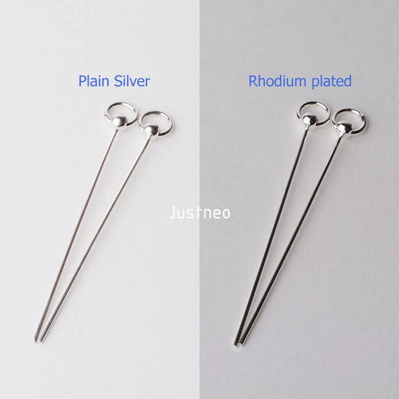 Solid 925 Sterling Silver Pinch Bails Pin Pendants Findings Connector Bale Pinch Clasp Pendant for Jewelry DIY Components