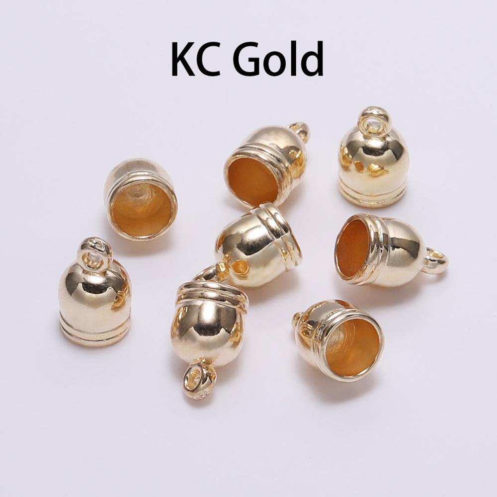 Endkappen für Halskette, 50 Stück