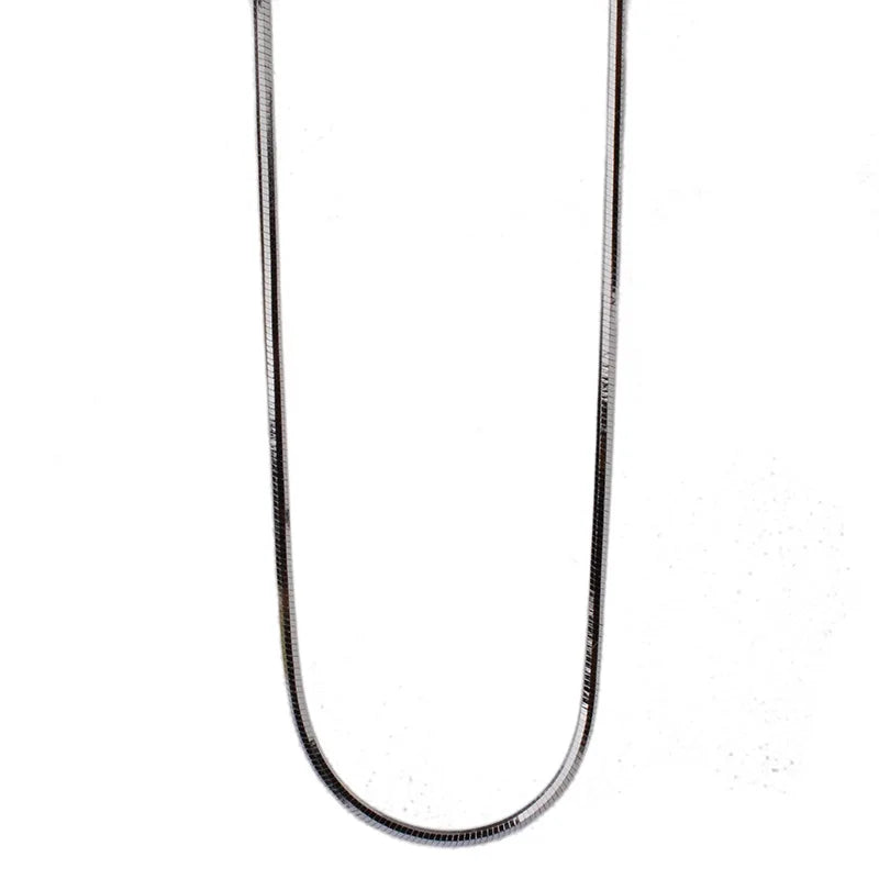 JustNeo Solid 925 Sterling Silver snake Chain Necklace,Basic Chains for Pendants