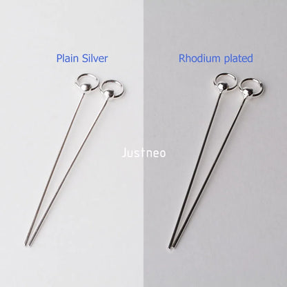 Solid 925 Sterling Silver Pinch Bails Pin Pendants Findings Connector Bale Pinch Clasp Pendant for Jewelry DIY Components