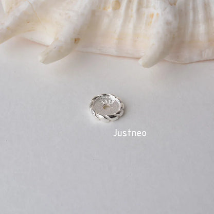 solid 925 sterling silver charm beads, spacer loose bead with 1mm hole jewelry diy components accessories