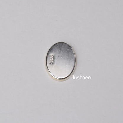 Solid 925 Sterling Silver Oval Cabochon Trays Locket Settings