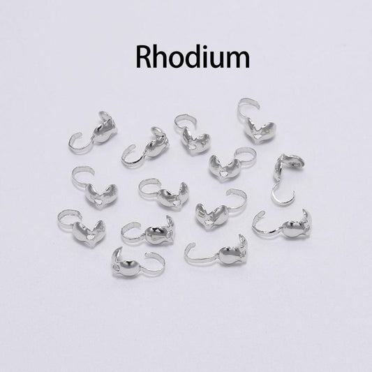 Calottes Crimps Beads Cove Clasps 4mm, 200pcs