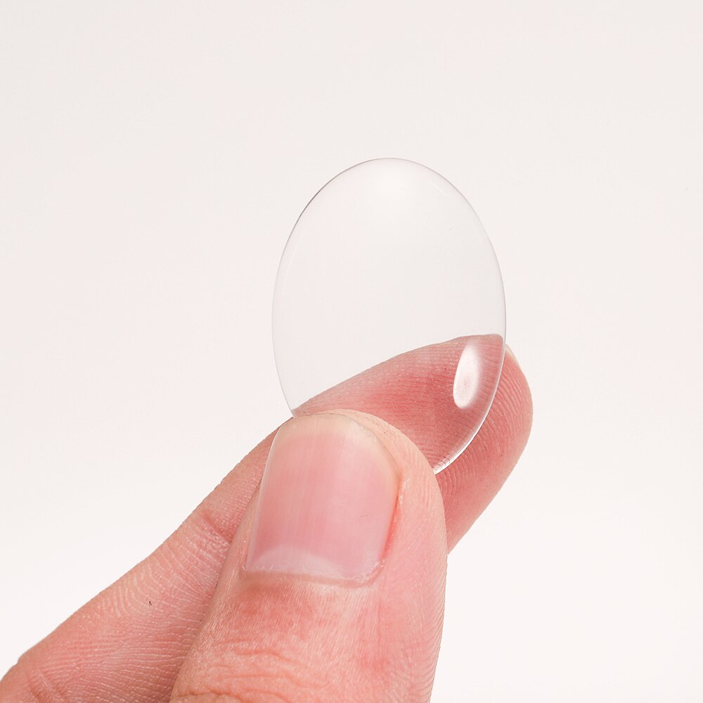 Cabochon ovale en verre Transparent, 5 à 50 pièces, 10 à 50mm