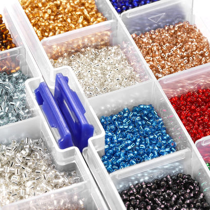2 mm tschechisches Glas-Rocailles-Set