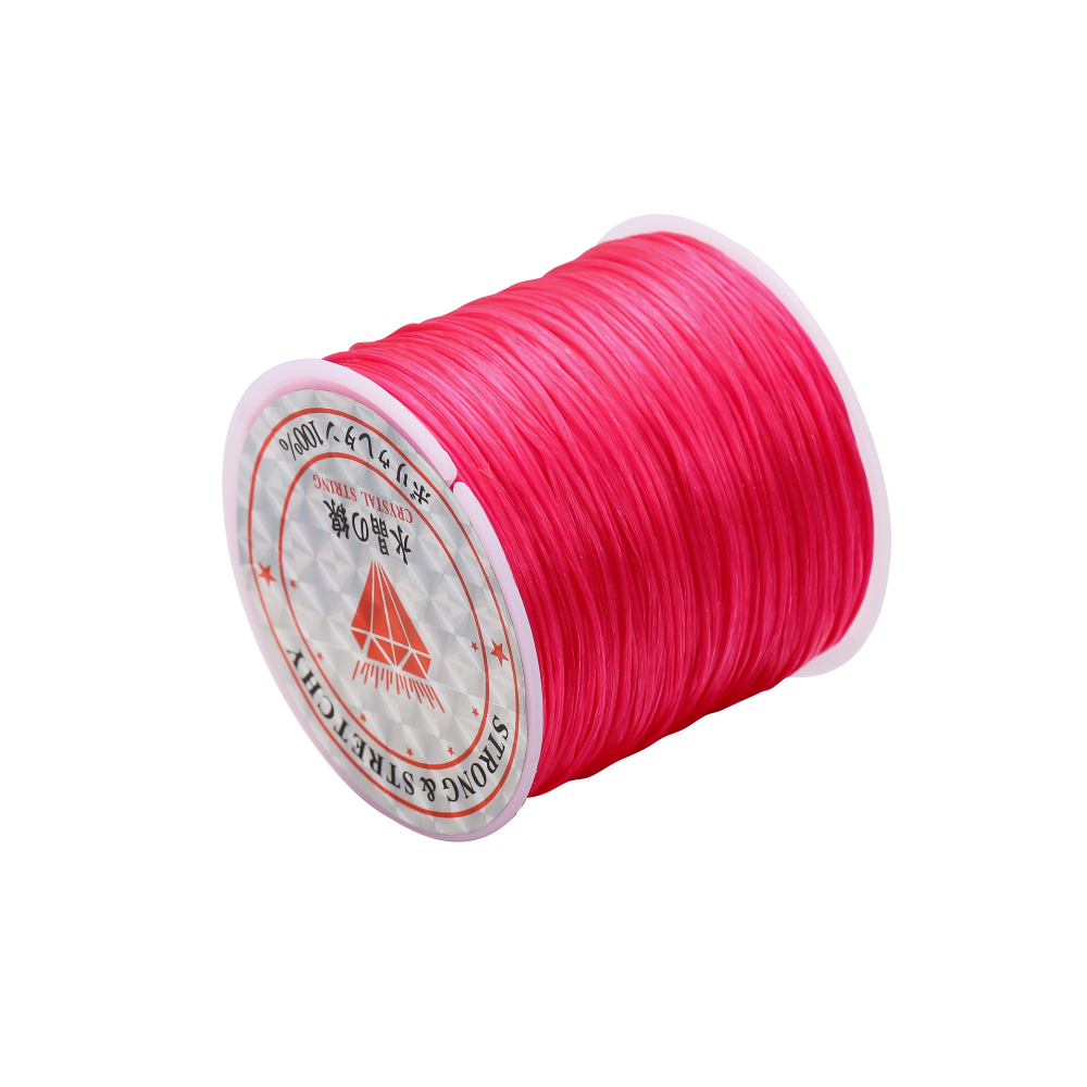 Cordon élastique solide pour perles de cristal, 1 mm, rouleau de 10 à 40 m