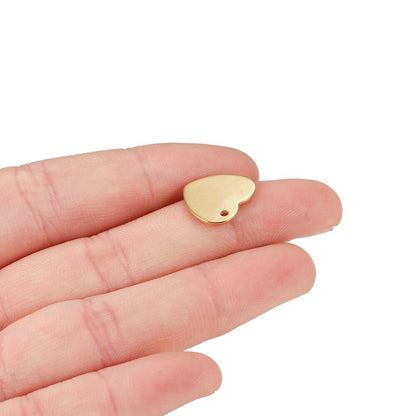 20 Stück Gold/Roségold Edelstahl Charms