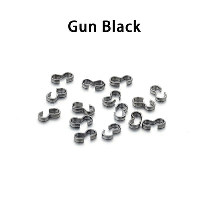 4x8mm Gold Clasp Connectors, 100pcs