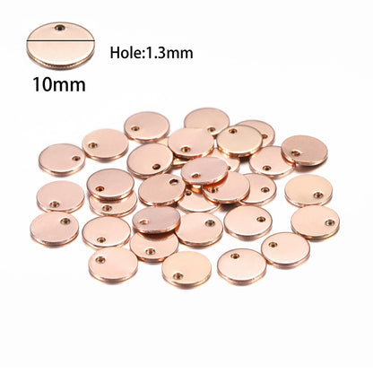 20 Stück Gold/Roségold Edelstahl Charms