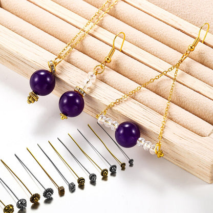 50mm Gold Flower Head Pins, 20pcs