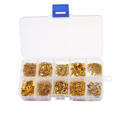 Ensemble d'accessoires de bijoux 5 couleurs, 1020 pièces