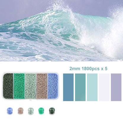 2 mm tschechische Rocailles, 9000 Stück im Karton