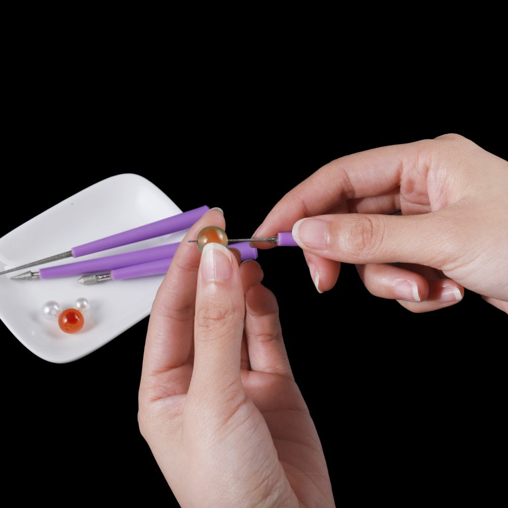 Diamond Tipped Beading Hole Enlarger & Needle File Set