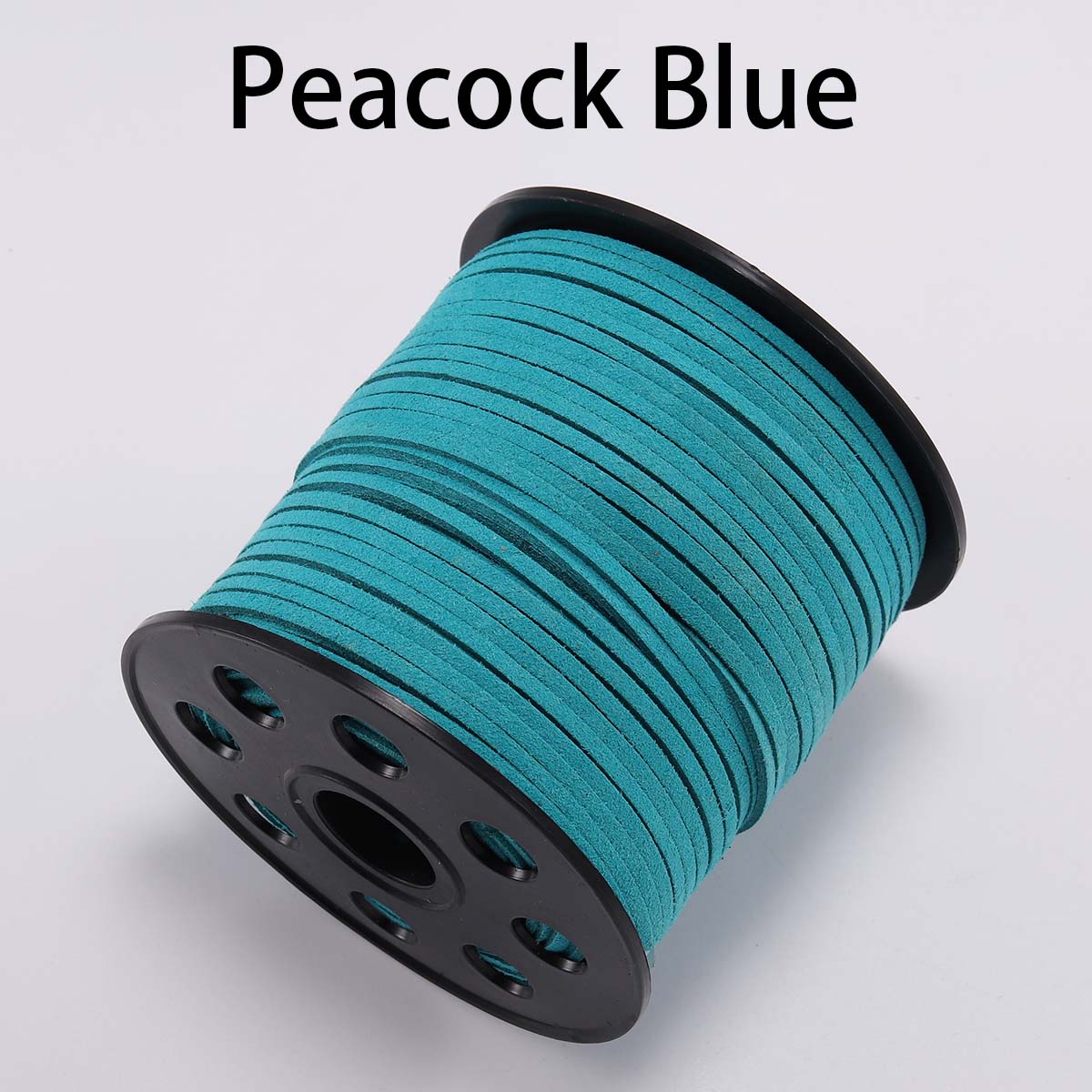 Cordon tressé plat en faux suède de 2,5 mm, cuir velours coréen, lot de 10 m