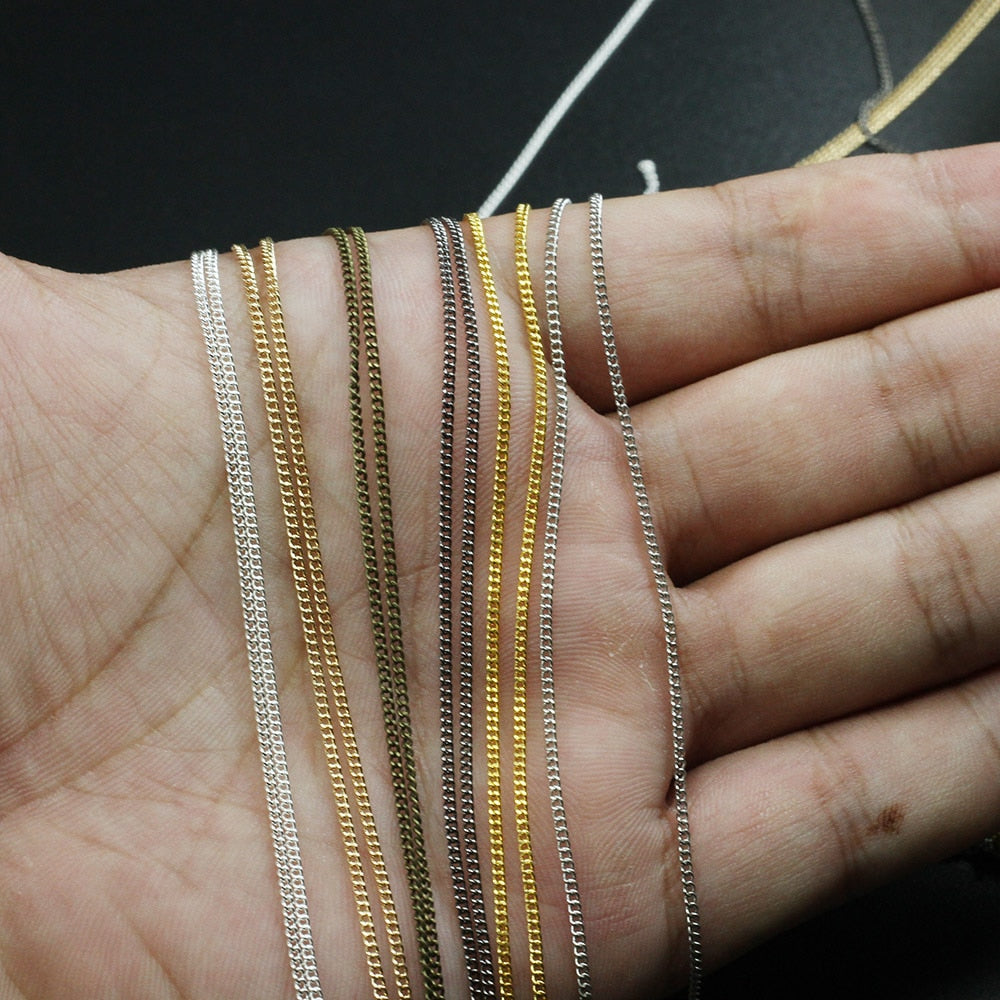 Plated Necklace Chains, Brass 5 10m lot