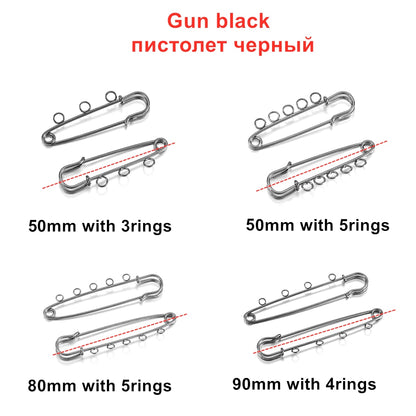 Base vierge de broche d'épingles de sûreté 10 pièces, 50-90mm