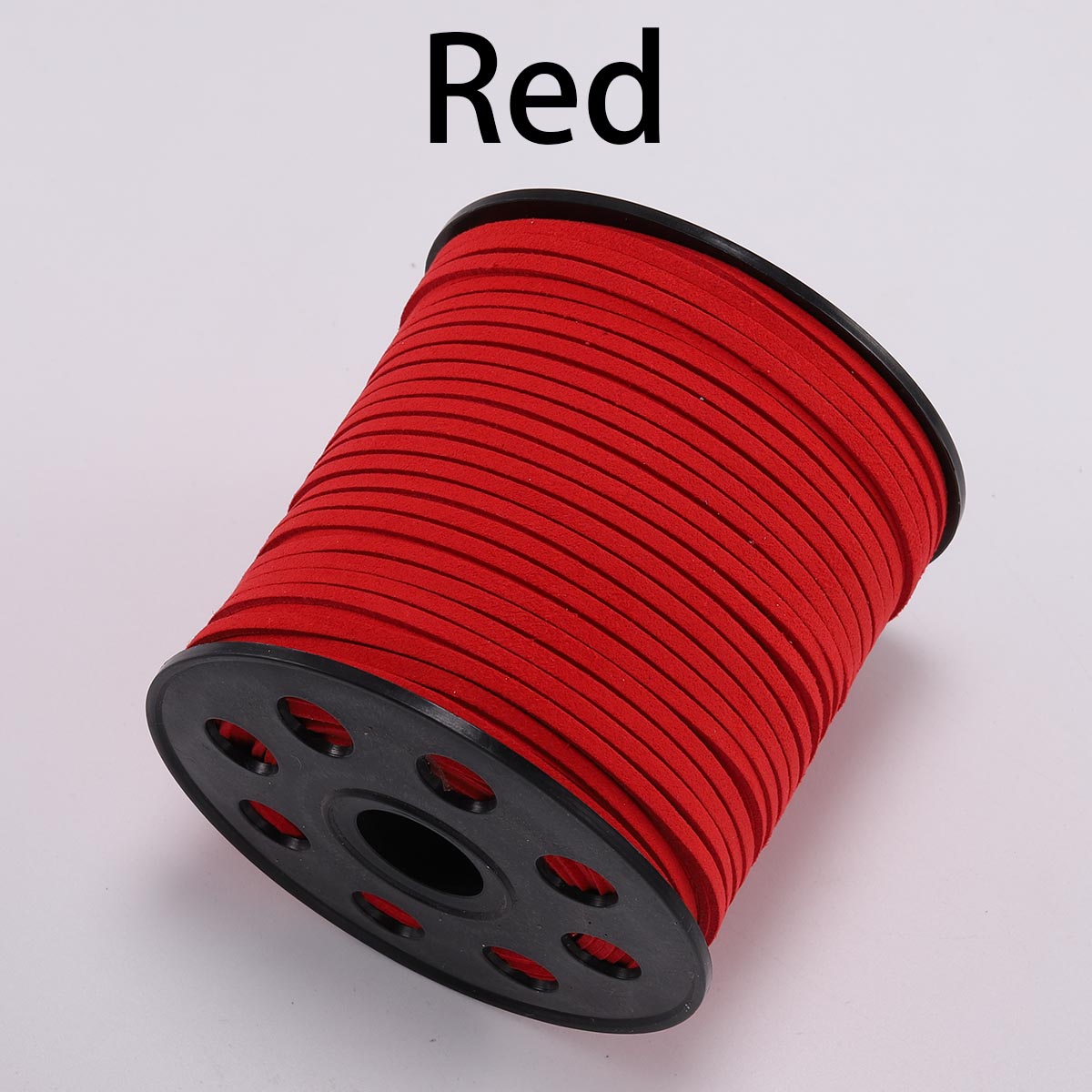 Cordon tressé plat en faux suède de 2,5 mm, cuir velours coréen, lot de 10 m