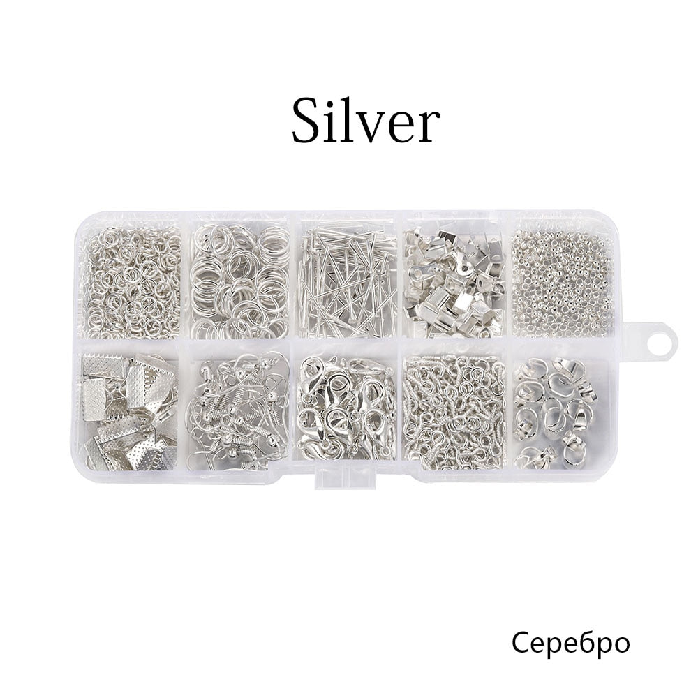 Jewelry Making Findings Set: Chain, Hook, Wire, Needle