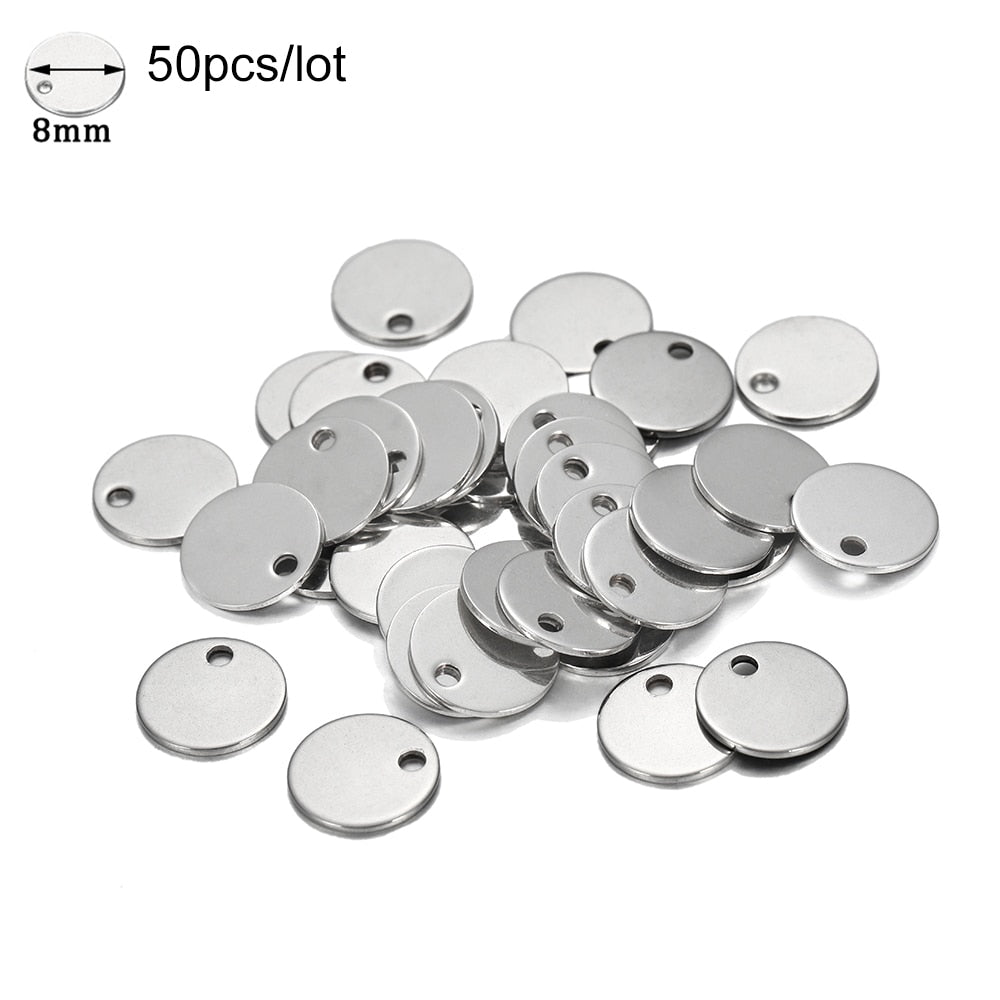 20 Stück Gold/Roségold Edelstahl Charms