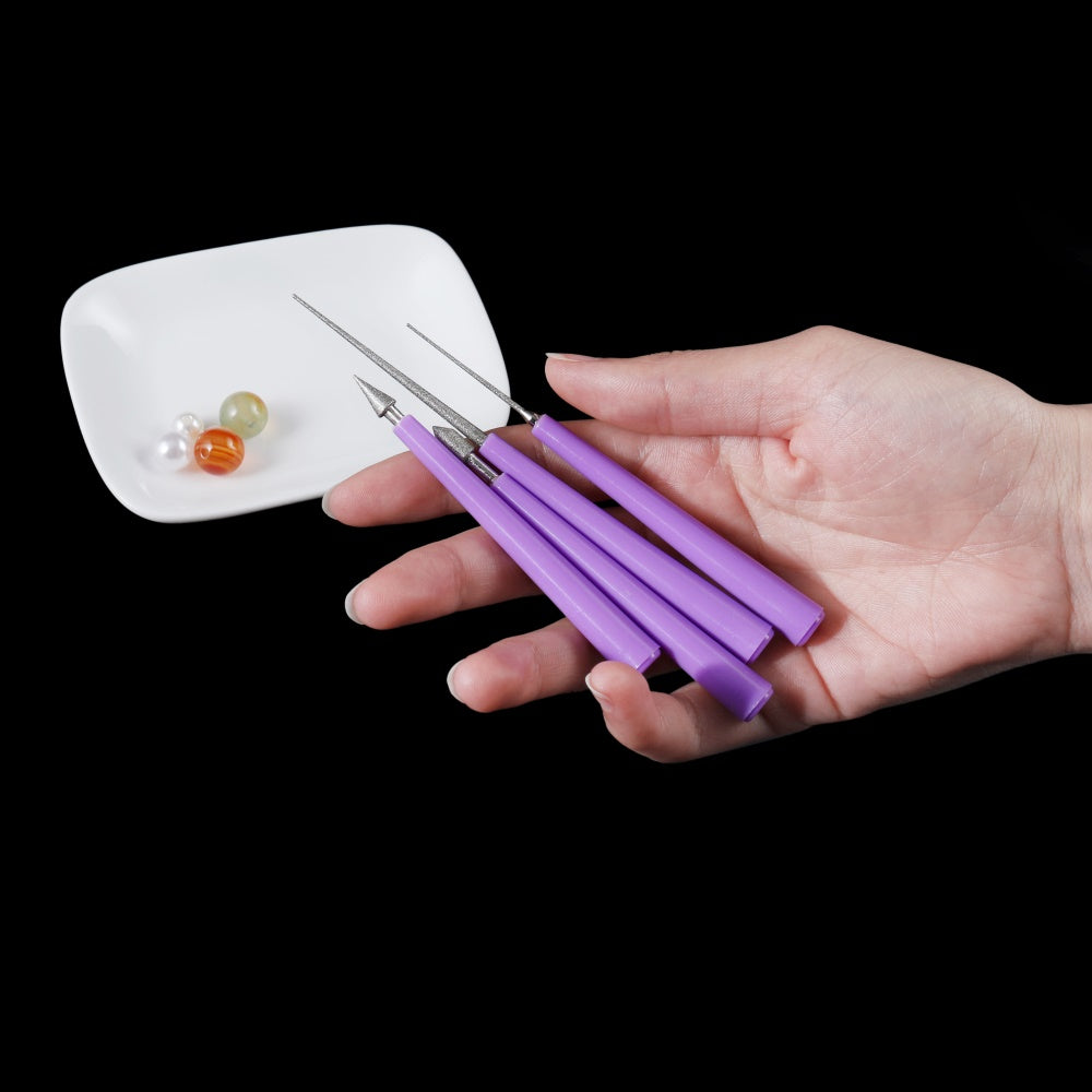 Diamond Tipped Beading Hole Enlarger & Needle File Set