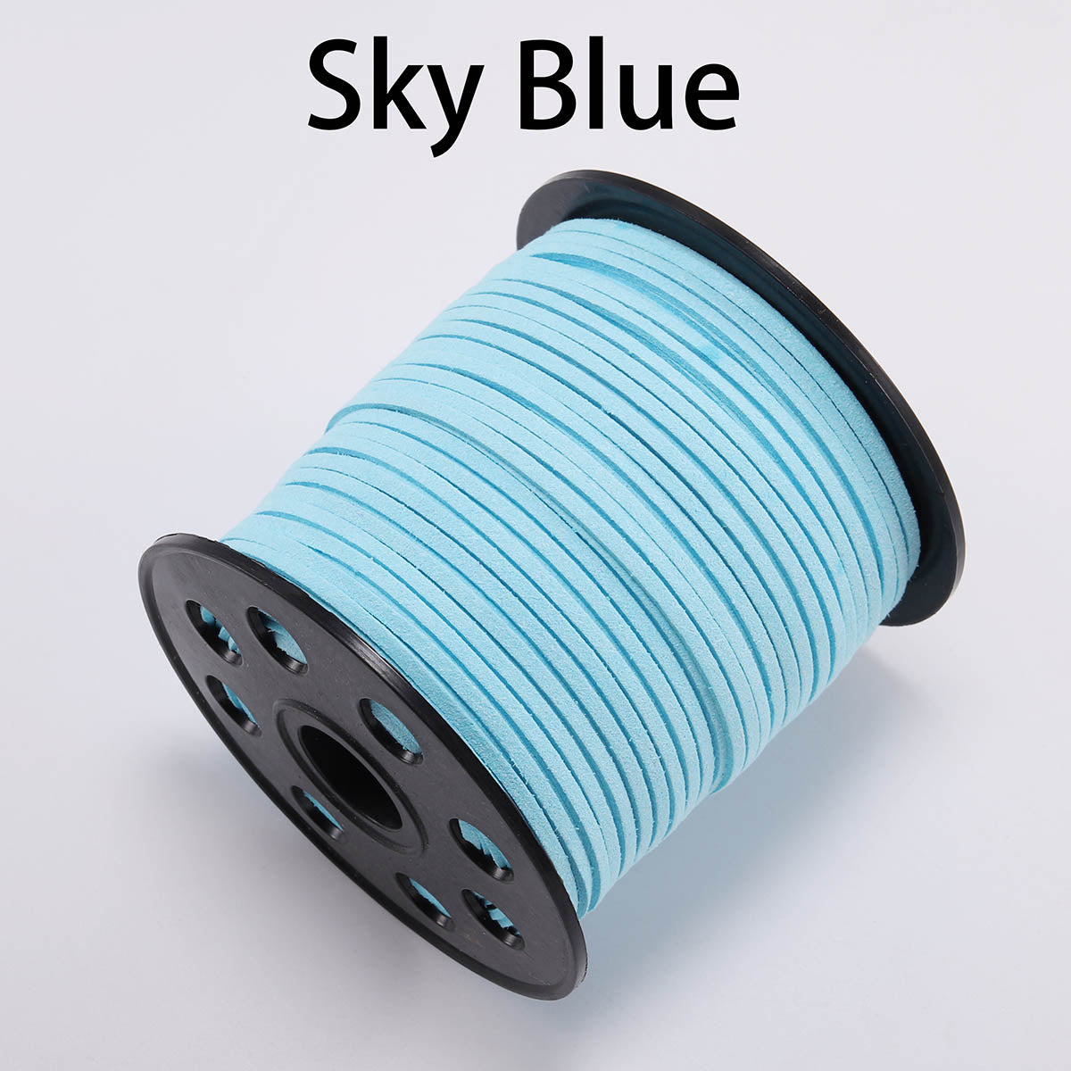 Cordon tressé plat en faux suède de 2,5 mm, cuir velours coréen, lot de 10 m