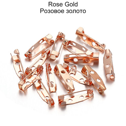 50 Stück 15–35 mm große Broschen-Clip-Basisstifte