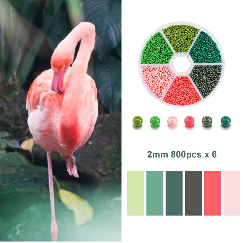 2 mm Rocailles, 4800-teiliges Box-Set