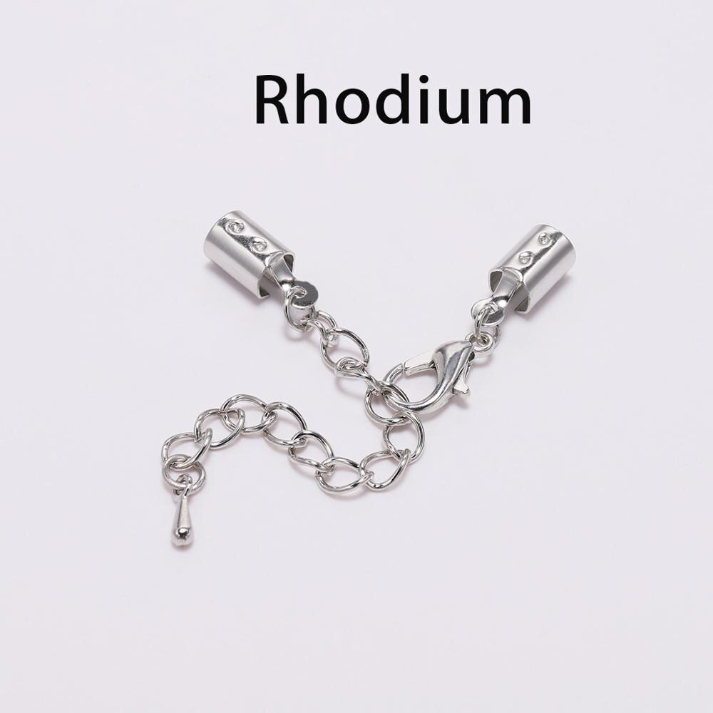 5mm Cord Clips End Caps with Lobster Clasps