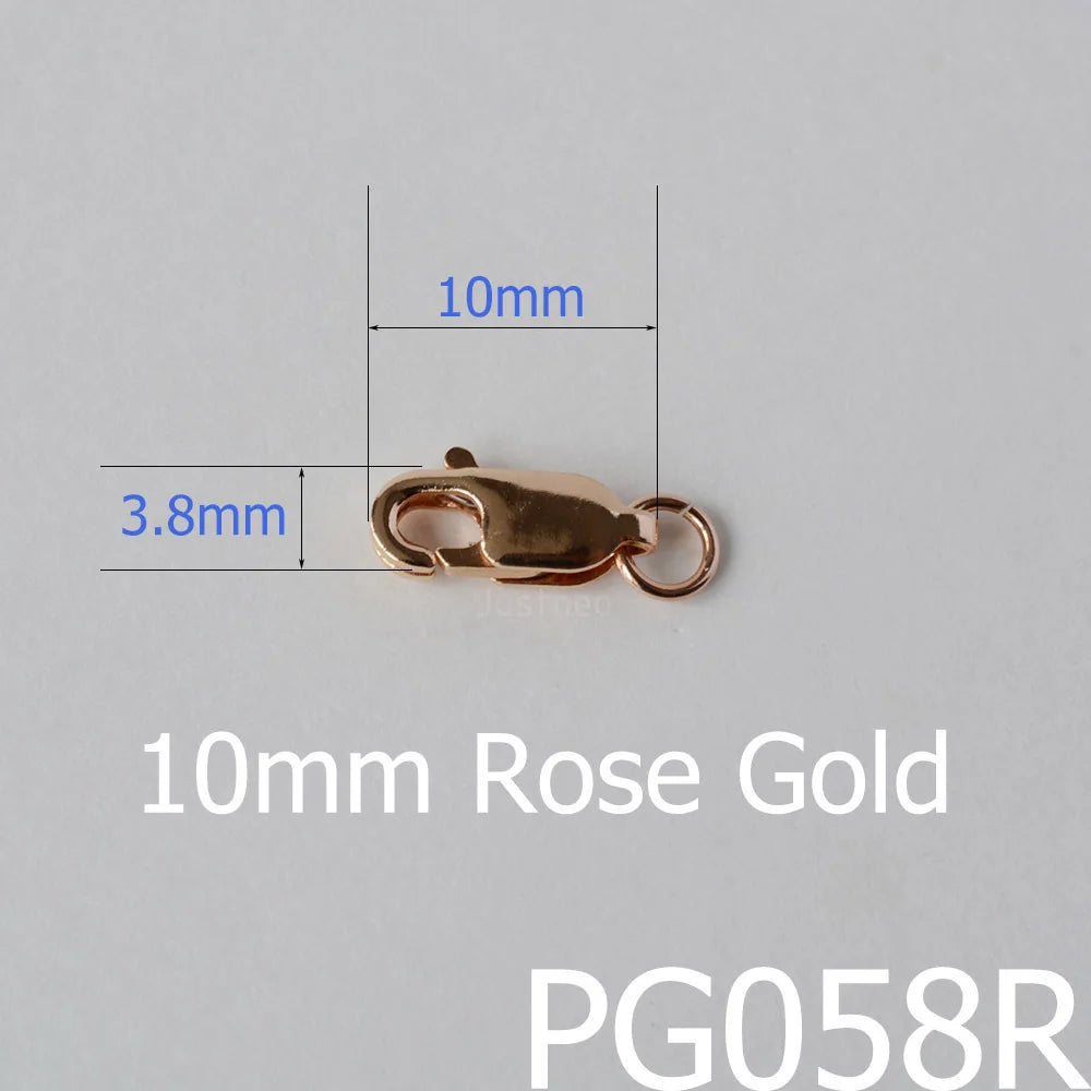 AU750 solid 18k gold lobster claw clasp trigger buckle for necklace bracelet jewelry findings,18ct yellow gold stamp 750