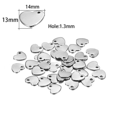 20 Stück Gold/Roségold Edelstahl Charms