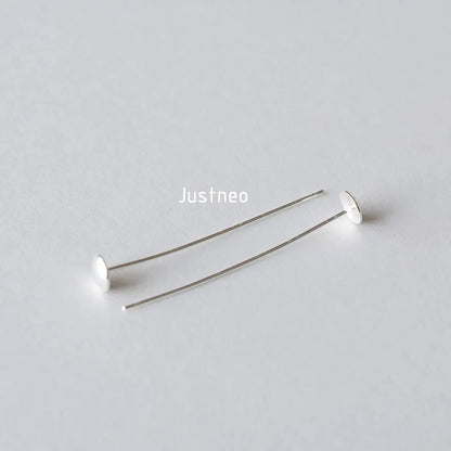 925 sterling silver bead cap head pins for Gemstone Jewelry Making Beads,T-pins Needles Pin Jewelry Findings