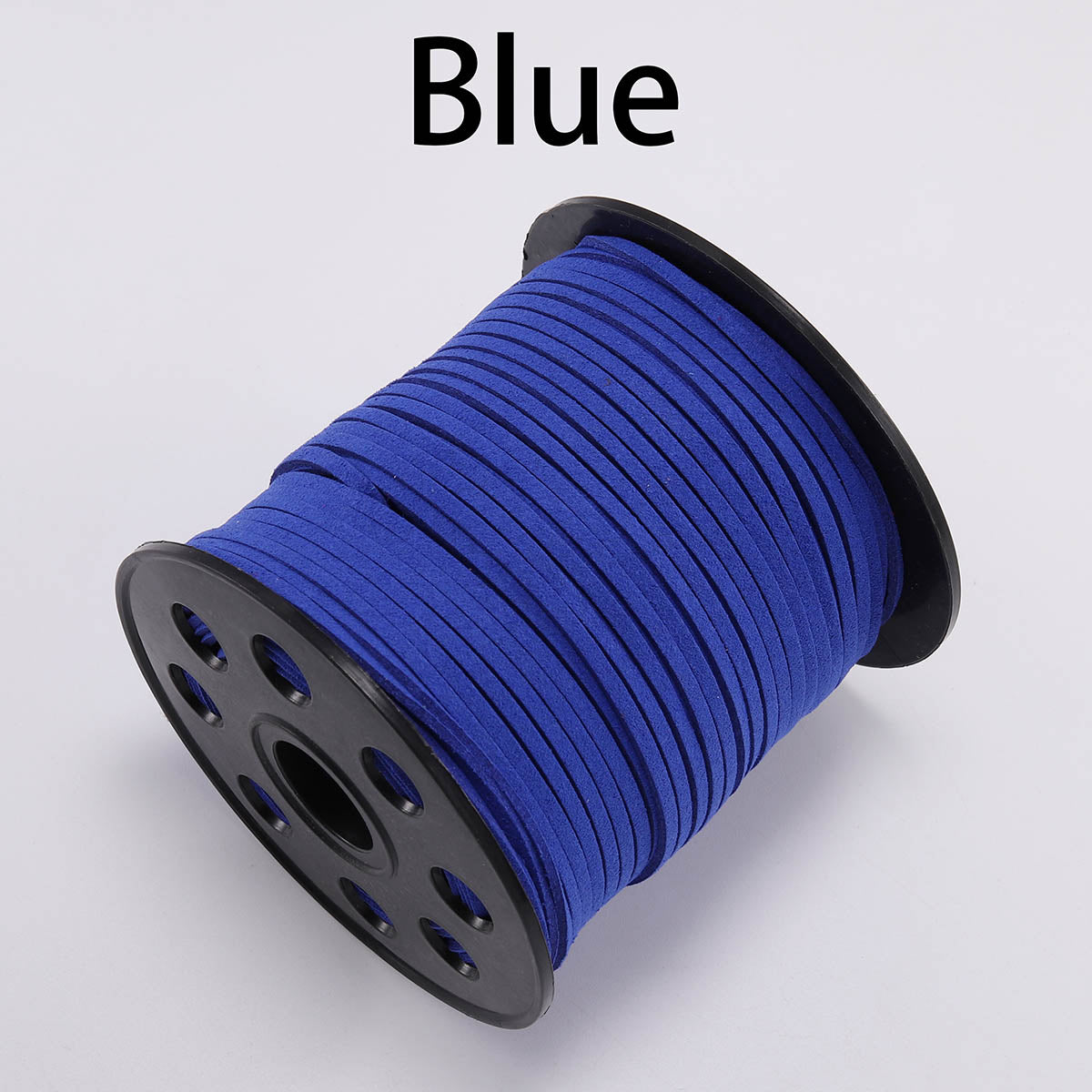 Cordon tressé plat en faux suède de 2,5 mm, cuir velours coréen, lot de 10 m