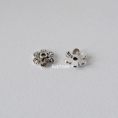 solid 925 sterling silver bead cap, spacer bead caps, jewelry diy silver findings/components PA354