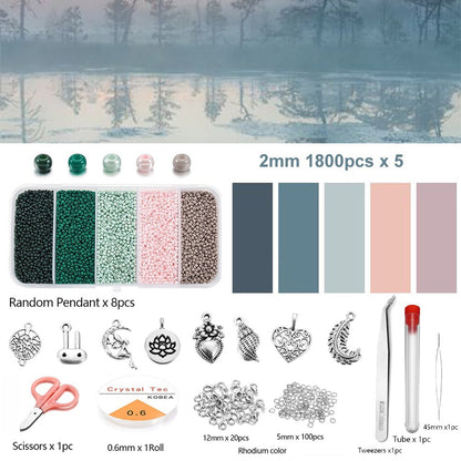 2 mm tschechische Rocailles, 9000 Stück im Karton