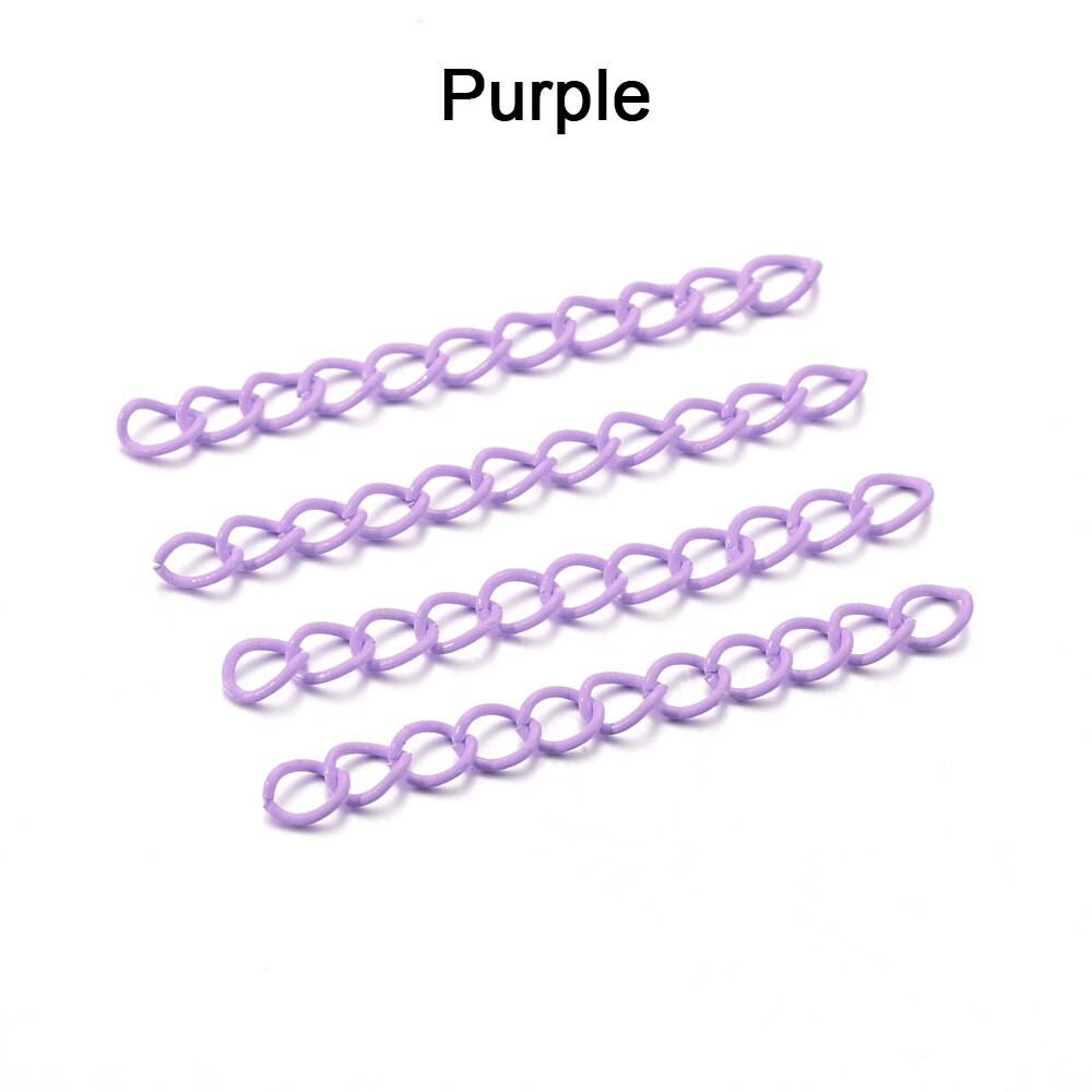 5 cm Colourful Necklace Extension Chain, 30-100pcs lot