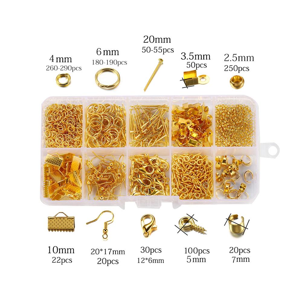 Jewelry Making Findings Set: Chain, Hook, Wire, Needle