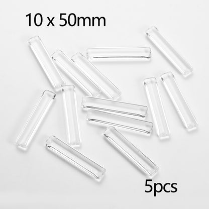 5-50Pcs Assorted Transparent Glass Cabochons