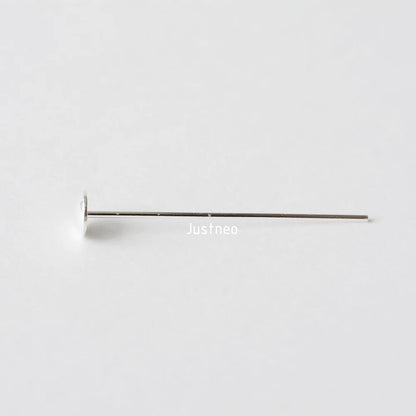 925 sterling silver bead cap head pins for Gemstone Jewelry Making Beads,T-pins Needles Pin Jewelry Findings