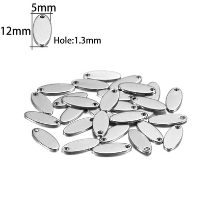 20 Stück Gold/Roségold Edelstahl Charms