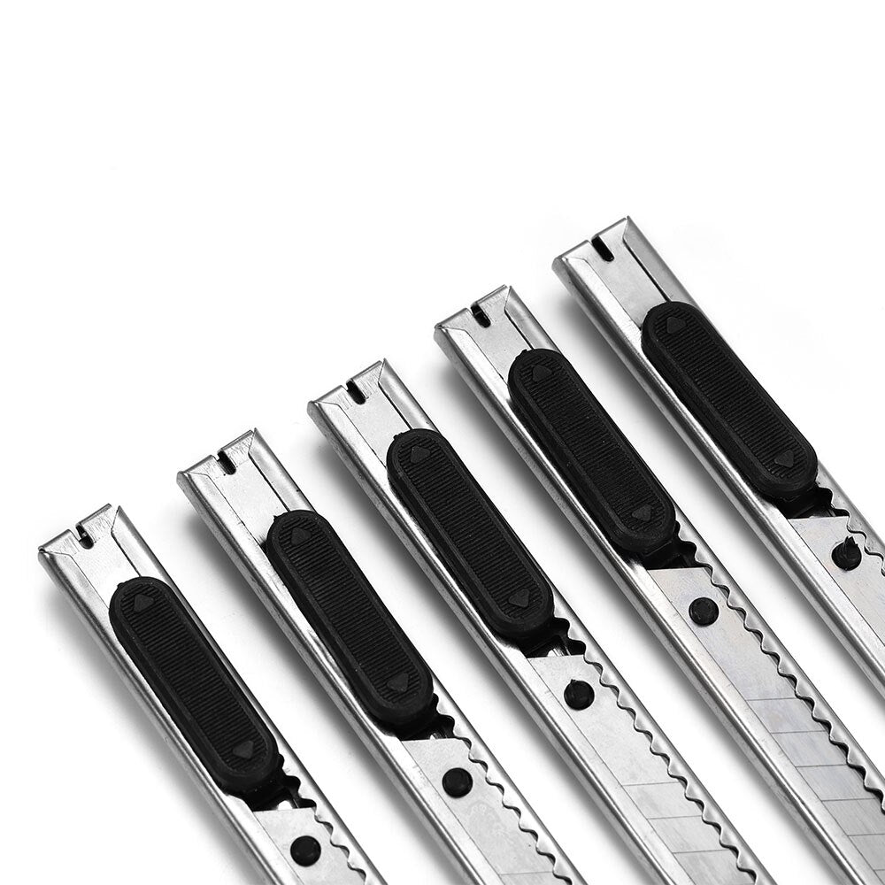 2pcs Rust-Resistant Steel Utility Knife for Crafting & Stationery