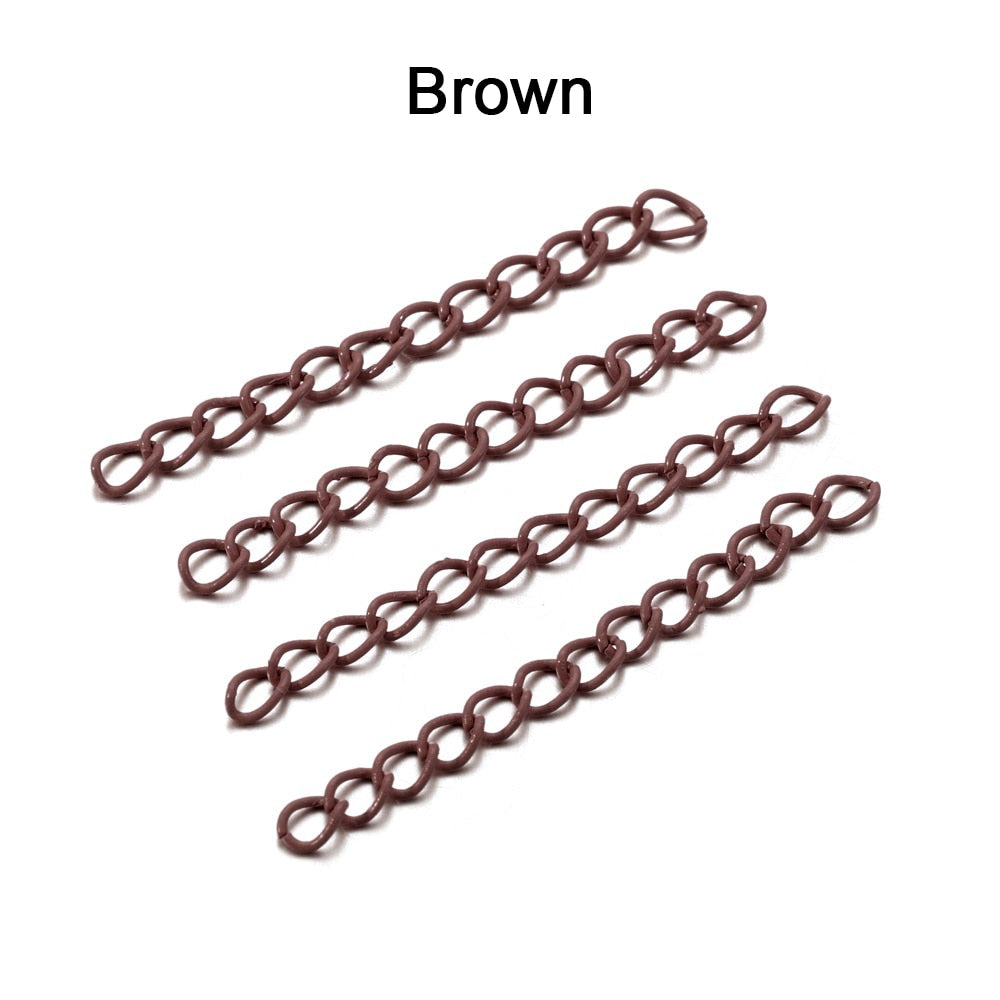 5 cm Colourful Necklace Extension Chain, 30-100pcs lot