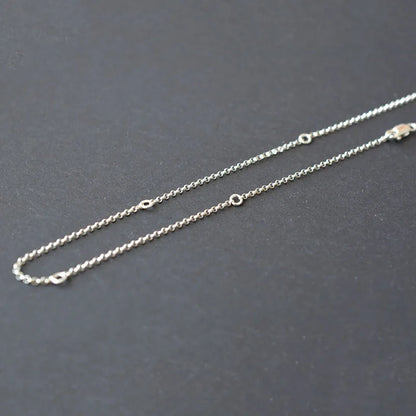 S925 Sterling Silver Rolo Chain Necklace 110cm (90cm +5cm*4 extender chain)