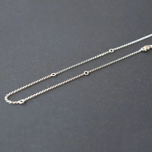 S925 Sterling Silver Rolo Chain Necklace 110cm (90cm +5cm*4 extender chain)