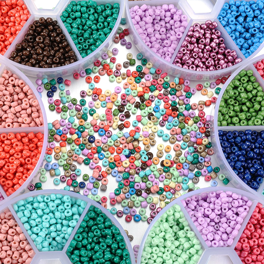 3 mm tschechisches Glas-Rocailles-Set